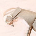 thumbnail image 7 of WAYUTE Girls Sandals Rhinestone Square Toe Buckle High Heel Dress Princess Shoes with Bow Design for Kids Tween Party Wedding,Gold,11.5 Y-12 Y, 7 of 7