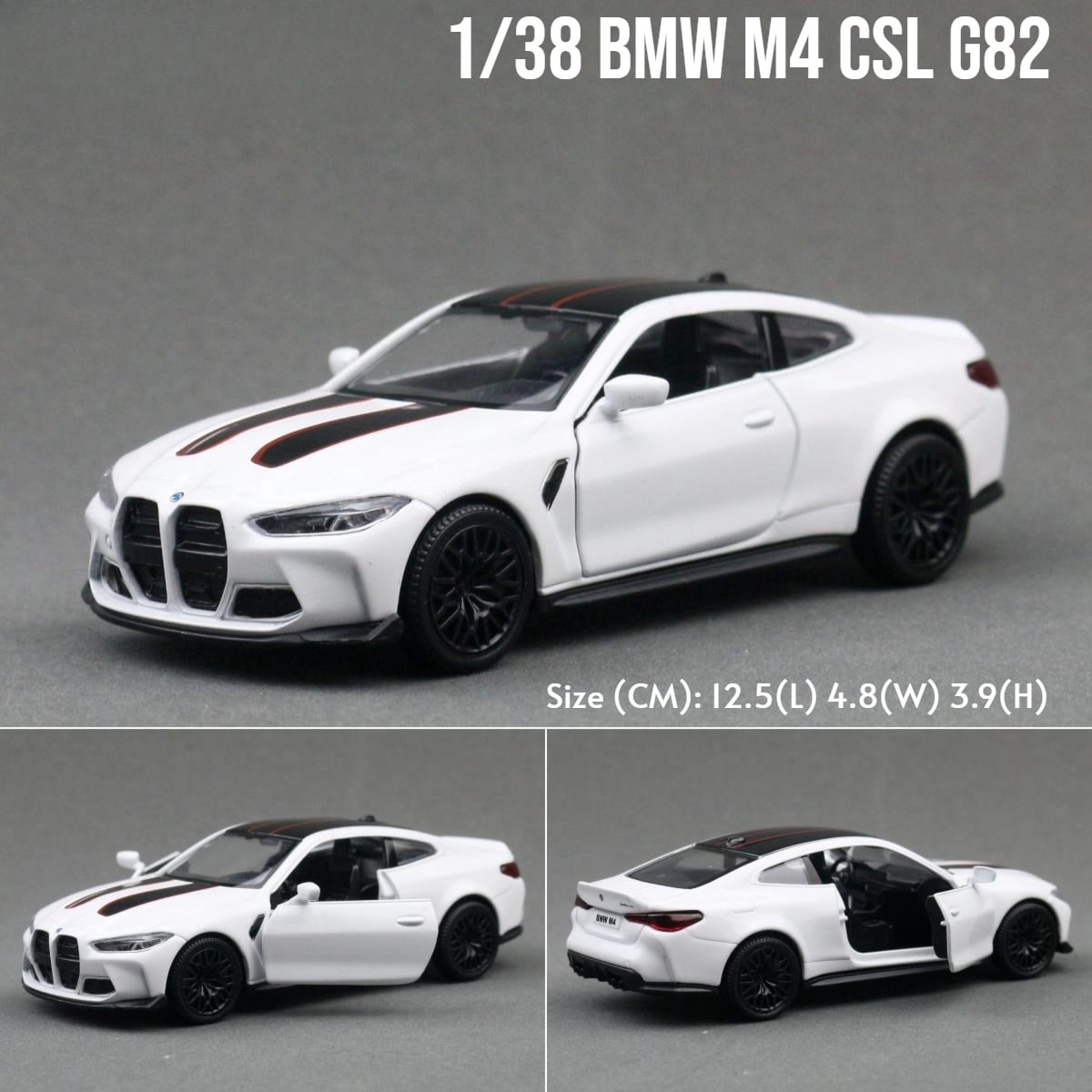 1:38 Scale BMW M4 CSL Diecast Alloy&Plastic Model Car