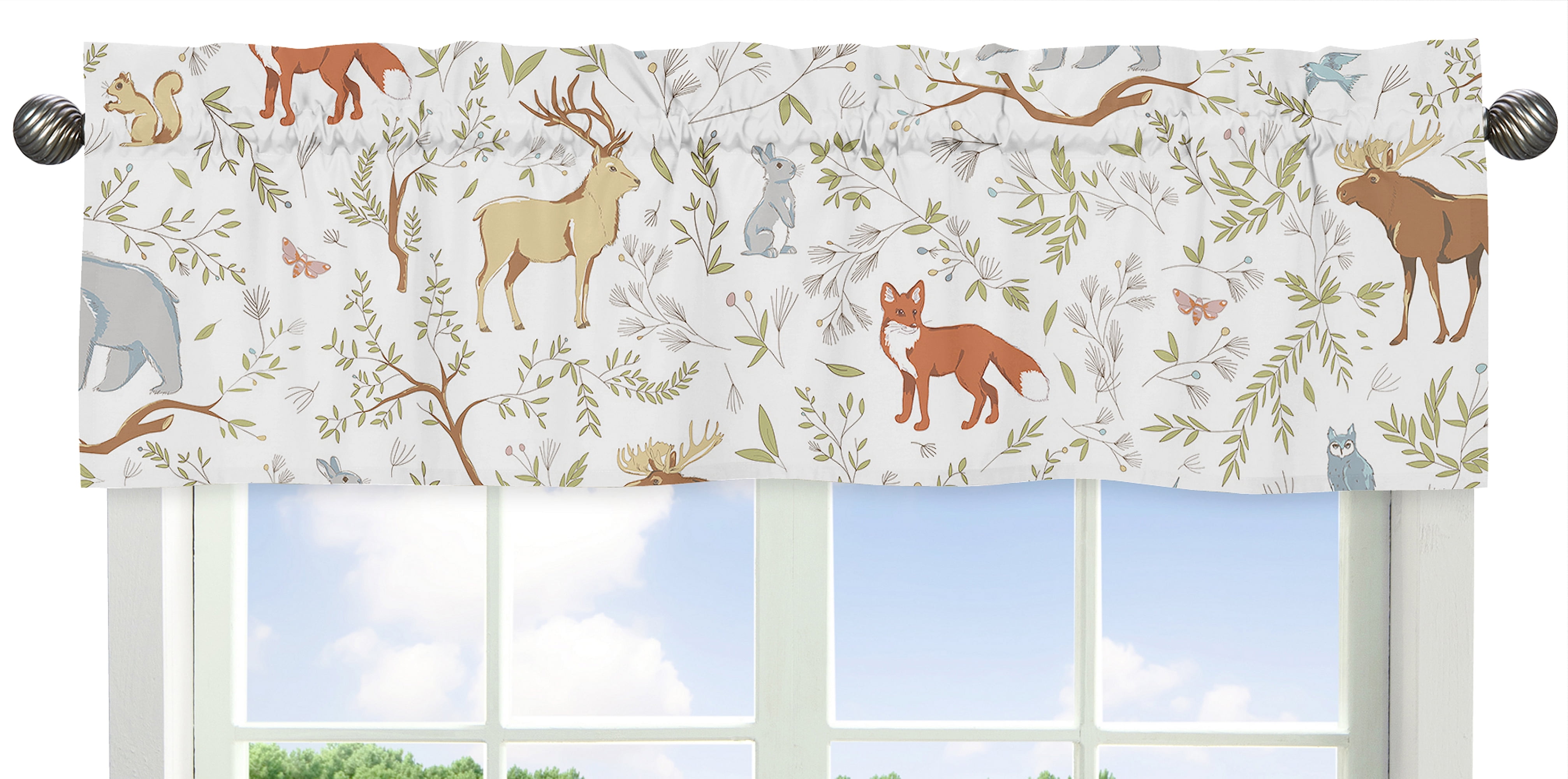 Woodland Animal Toile Twin Bed Comforter Bedding Set by Sweet Jojo