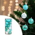 thumbnail image 6 of Honeeladyy Christmas Balls Ornaments, 24Pcs Shatterproof Xmas Tree Decorations, Hanging Bulbs Baubles Set with String for Home Party Holiday Decor, 2.36 inch/60mm, Blue, 6 of 6