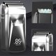thumbnail image 5 of pstuiky Afeitadora para hombre, afeitadora doble en 1 para hombre, afeitadora de barbero con 3 velocidades y pantalla digital LED, 5 of 5
