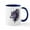 White/Navy Inside, variant on CafePress - Tribal Wolf Mug - 11 oz Ceramic Mug - Novelty Coffee Tea Cup