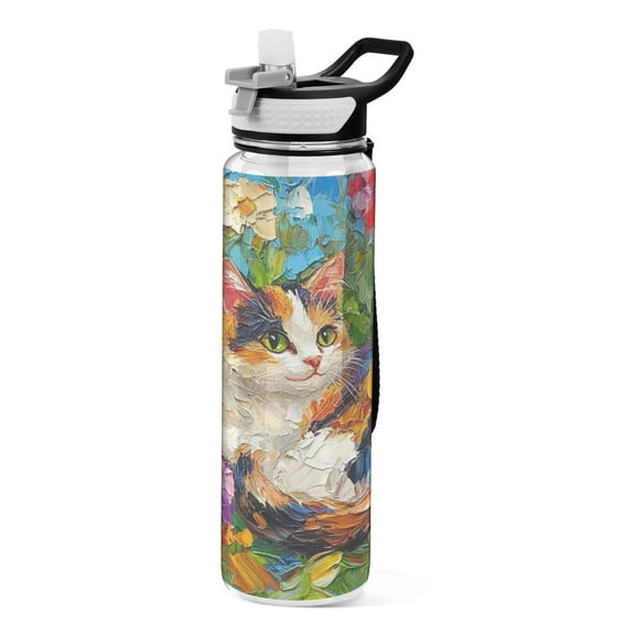 BZSMCE Sport Bottle Garden Serenity Outdoor sports Water Bottle Size: 10.4x3in