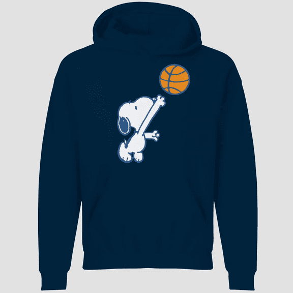 Men's Peanuts Snoopy Crewneck Pullover Sweatshirt - Navy Blue, XLarge)