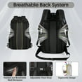 thumbnail image 4 of Lightweight Hiking Backpack 40L Large Capacity Water Resistant Backpack Daypack for Camping Travel Outdoor Men and Women,Black,BP8015, 4 of 10