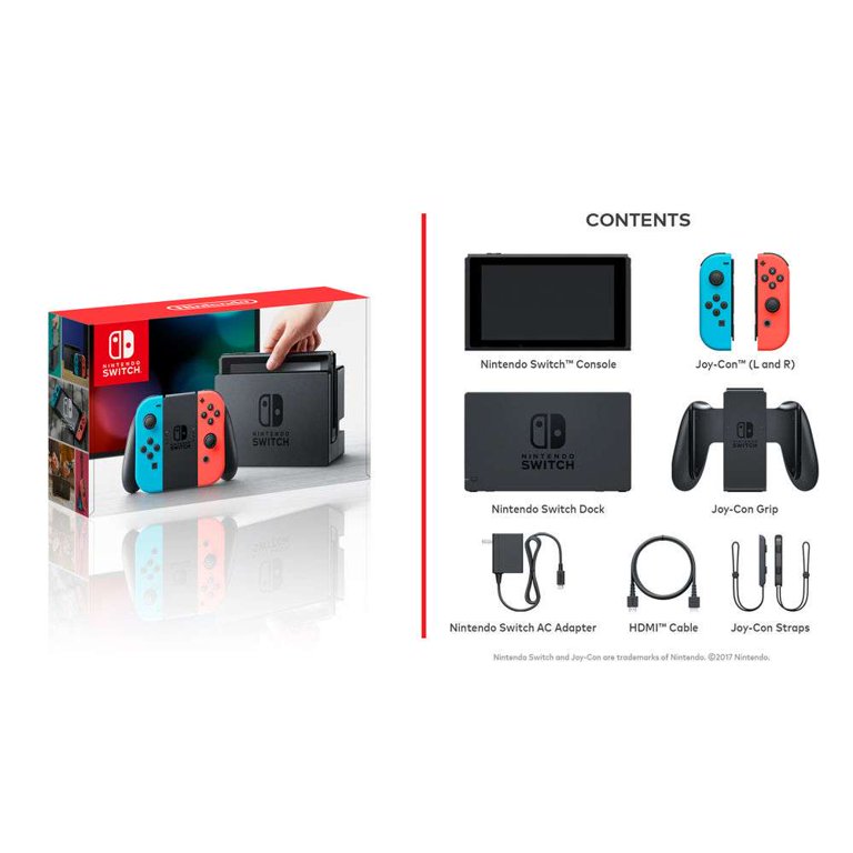 Nintendo Switch 32 GB Console with Neon Blue and Red Joy-Con