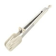 thumbnail image 2 of White Kitchen Tongs with Slotted Tips, High Temperature Tolerant Up to 220°C, Secure Grip Handle, Built-in Stand, Locking Mechanism for Compact Storage, 2 of 6