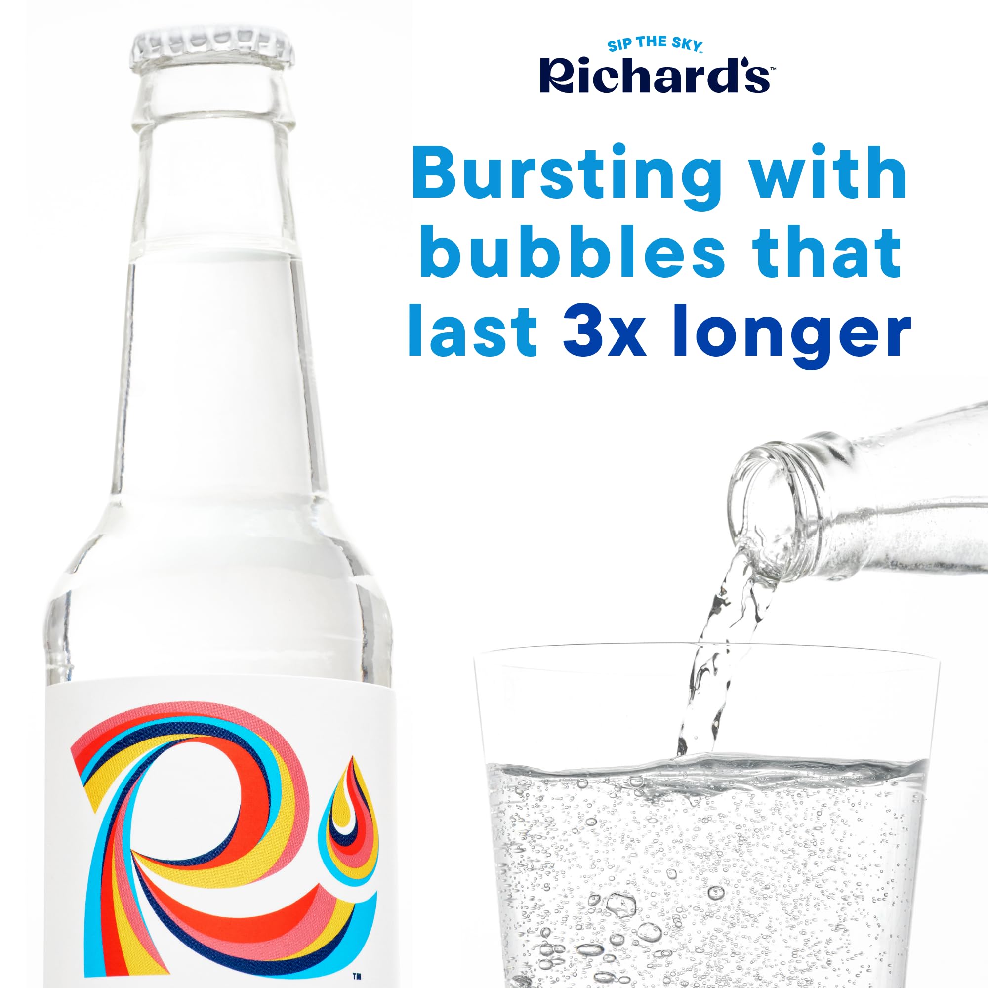 Richards Rainwater Sparkling Water 12 Pack 144 oz (Pack of 2)