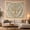 Gold Tree Mandala, variant on Sun Compass Over Desert Mountains, Serene Boho Style for Celestial Art Lovers, Desert Wall Art, Housewarming Gift, Tapestry Wall Hanging for Bedroom and Living Room