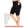 thumbnail image 6 of As Rose Rich Biker Shorts for Women High Waist Workout Shorts with 3 Pockets, S, 6 of 9