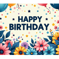 thumbnail image 4 of Birthday Party Backdrop Banner for Celebration Festive Background Decorations Colorful Happy Birthday Supplies Photography Props Event Decor, 4 of 4