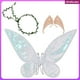 thumbnail image 2 of Mariposa Elfo Ala Niños Ángel Hada Varita mágica Juego de decoración para fiestas navideñas Accesorios para actuaciones de Halloween (strata.mx.), 2 of 3