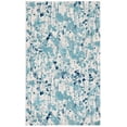thumbnail image 3 of SAFAVIEH Evoke Peregrine Abstract Area Rug, Ivory/Blue, 4' x 6', 3 of 10