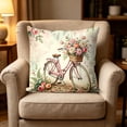 thumbnail image 2 of Lksixu Throw Pillow Covers, 18x18 Inch Peony Flowers Print Pillow Cases with Zipper, Soft and Breathable Velvet Pillowcases, Farmhouse Decorative Cushion Covers for Couch Sofa Bedroom & Living Room, 2 of 5