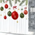 thumbnail image 6 of Tchckioa Christmas Shower Curtain for Bathroom,Waterproof Hooks Bath Curtain Decor,72x84 Inch, 6 of 6