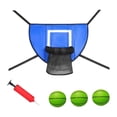 thumbnail image 1 of Colaxi Trampoline Basketball Hoop Set Trampoline Accessories Lightweight Baseboard Waterproof Soft Basketball Goal for Children Kids Green, 1 of 8