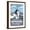 Brown Frame, variant on Art.com Folly Beach, SC - Sufer with Inset Art Print by Lantern Press, Black Frame Wall Art, 21" x 29"
