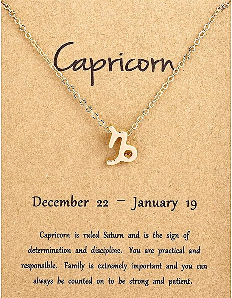 zodiac necklace capricorn