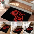 thumbnail image 6 of Game Theme Washable Area Rug&nbsp;2x3 ft Red Game Controller Modern Lines Soft Rectangle&nbsp;Rugs for Living Room, Non Slip Carpet for Bedroom&nbsp;Entryway Dining Room, 6 of 9
