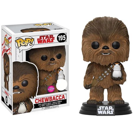 Funko POP! Star Wars Chewbacca Vinyl Bobble Head [with Porg  Flocked]