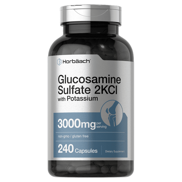 Glucosamine Sulfate 2KCI with Potassium 3000mg 240 Capsules by