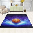 thumbnail image 3 of Coolnut Lightweight Carpet Mats, 5'3" x 4' Area Soft Rugs, Floor Mat Rug Home Decoration for Kids Room Living Room, 63"x 48" Basketball with Light, 3 of 6