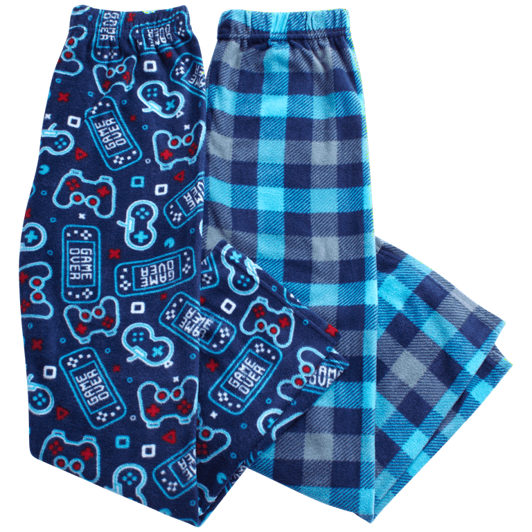 Quad Seven Boys' Pajama Pants - 2 Pack Fleece Sleep and