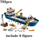 thumbnail image 3 of Bloques de construcción de buques de investigación marina, 793 piezas, 60266, 60368, para barcos de investigación del Ártico, juguetes de bricolaje para niños, regalos de Navidad, 3 of 4