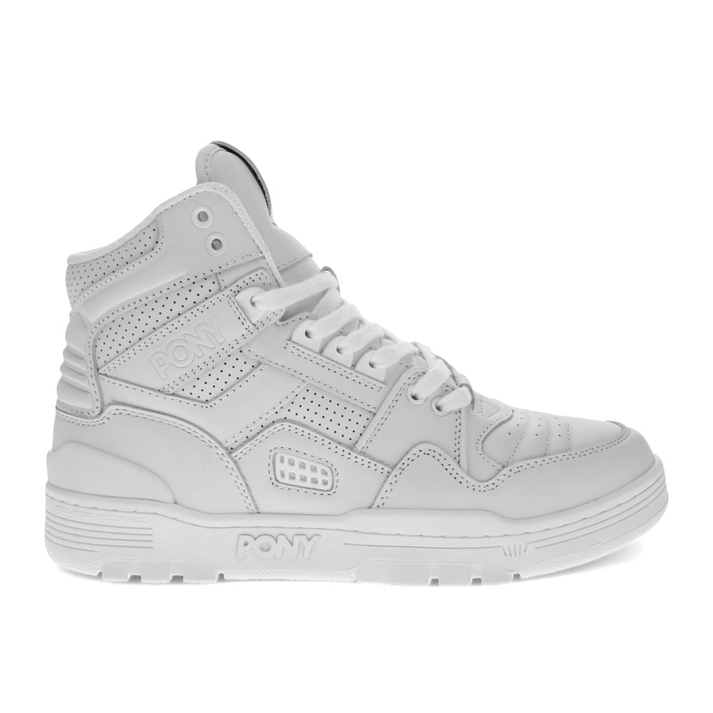 Mens Pony M100 Shoe Size: 9 White Mono Basketball