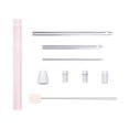 thumbnail image 2 of yuksok Punch Needle Set Tool Cross Stitch Tools Beginner- 5mm 3.5mm 2mm Needle Threader Pink, 2 of 9
