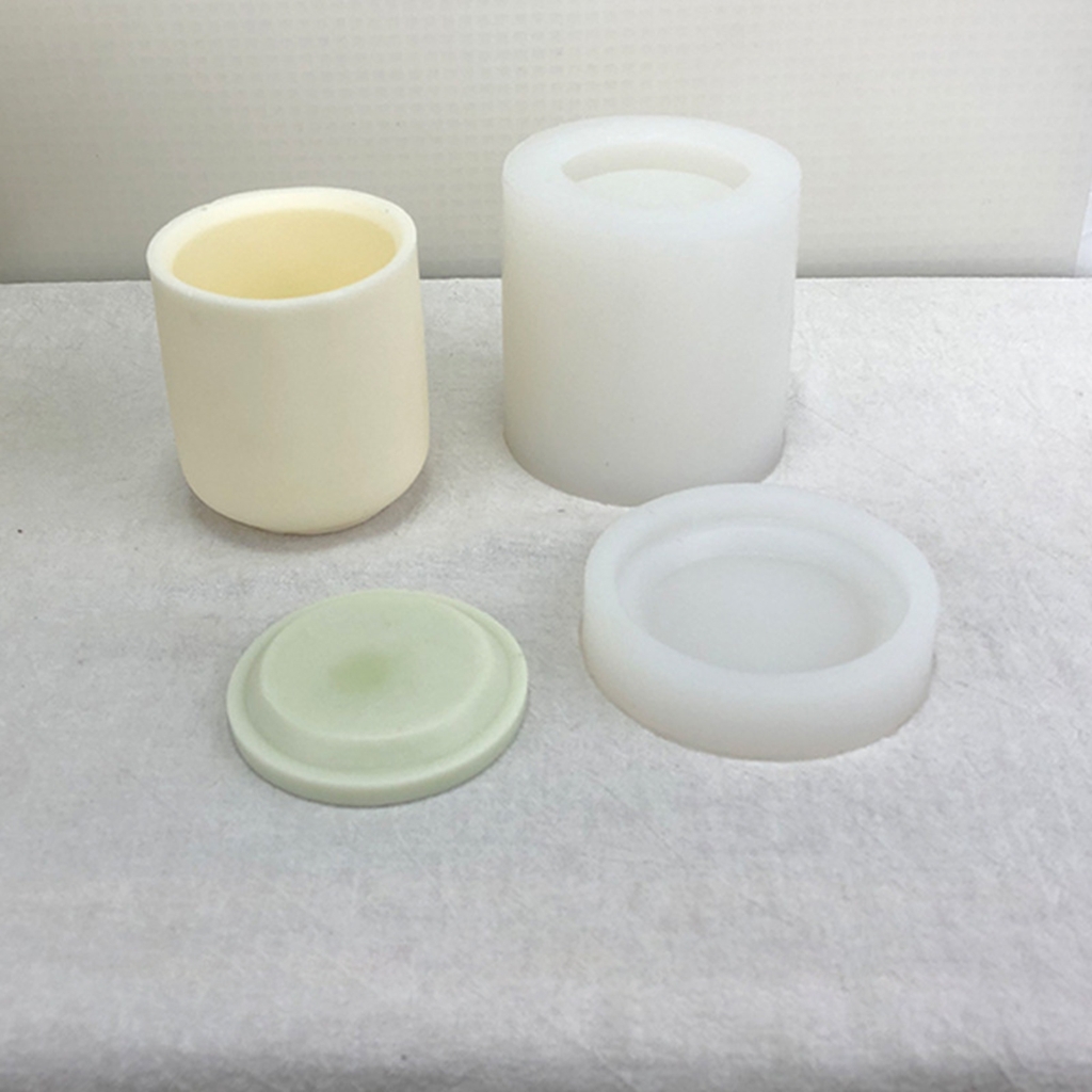 DIY Casting Mold Cylinder Candle Mold, Cylinder Silicone Crafts Mould, 3D Geometric Candle Mold Candle Decorations Tools