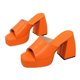 thumbnail image 5 of Sandalias de plataforma para mujer Sexy Square Peep Toe Slip On Chunky High Heel Sandals Date Dress Pumps Wmkox8yii  ytu5628, 5 of 9