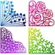 thumbnail image 1 of Troqueles de corte de esquinas florales para la creación de tarjetas. Troquel de corte de bolsillo de encaje floral para álbumes de recortes, diarios, repujado y decoración de papel., 1 of 9