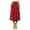 Red, variant on Women Fashionable Casual Versatile Loose Half Skirt Scrub Skirt S