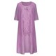 thumbnail image 4 of ICHUANYI Clearance Fashion Women Casual V-Neck Sleeveless Dress Solid Long Sleeve Coat Two-Piece Set(Purple, M) ICHUANYI WER2023080809493, 4 of 6