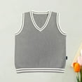 thumbnail image 2 of MEZZALL Boys Sweaters Sleeveless Kids Preppy Style Knit School Vest Comfortable Casual Wear For Boys Toddler Teen Birthday Cartoon Clothing, 2 of 4