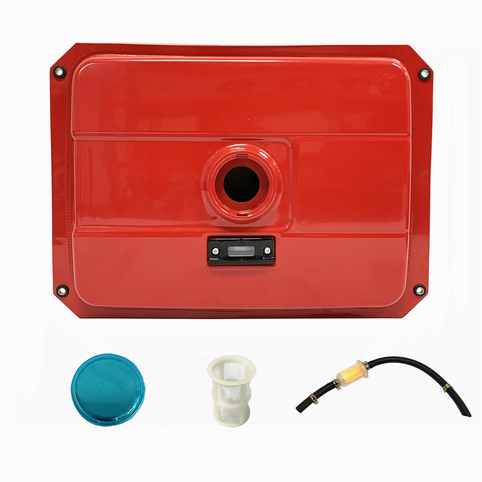 New 4 Gallon Red Fuel Tank Fits Most Open Frame 57KW Diesel Generator