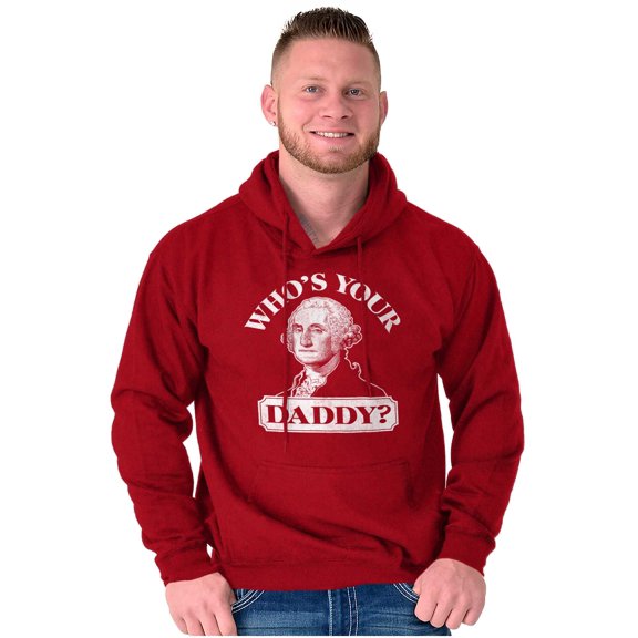 Funny Who's Your Daddy USA American Hoodie Sweatshirt Women Men Brisco Brands 2X
