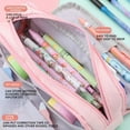 thumbnail image 4 of Sizzling Summer Savings, Vsgery Multi-layer Cloth Pencil Case, Pen Container, Large Capacity Storage, Multi-pocket Design, for Study Desk, Organize Stationery, educational Supplies Organizer, 4 of 9