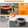 thumbnail image 4 of Chick Brooder Box, Upgrade Double Door Brooder Box for Chick Starter Kit, Pop-Up Baby Chicken Pen Supplies Brooding Up to 15 Baby Chick, Duck and Quail, 4 of 7