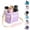 Light Purple, variant on Family Size 4 Compartment Insulated Drink Bag, 4 Slot Tumbler Carrier with Removable Divider & Adjustable Strap, Water Bottle & Coffee Holder Tote for Hiking, Sports, Travel and Daily Outings(Pink)