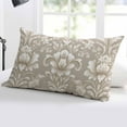thumbnail image 5 of Light Brown Flowers Throw Pillow Cover 20 x 30 Inch Decorative Pillow Cover Rustic Boho Ethnic Middle Century Lumbar Pillowcase Seasonal Rectangle Cushion Case for Couch Sofa Bed Living Room, 5 of 7