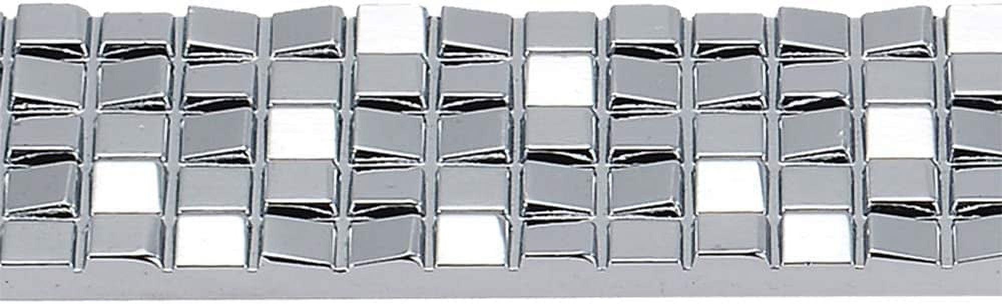 10 Pack MOOD.SC Mosaic Konbs Silver Chrome Kitchen Cabinet Knobs Handle Pull Knobs Door Dresser Drawer Pulls Handles Furniture Cupboard Hardware (Knob) - image 3 of 7