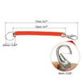 thumbnail image 2 of Uxcell 6.7" Spiral Retractable Spring Coil Keychain, 4 Pack, Red Yellow Blue Green, 2 of 6