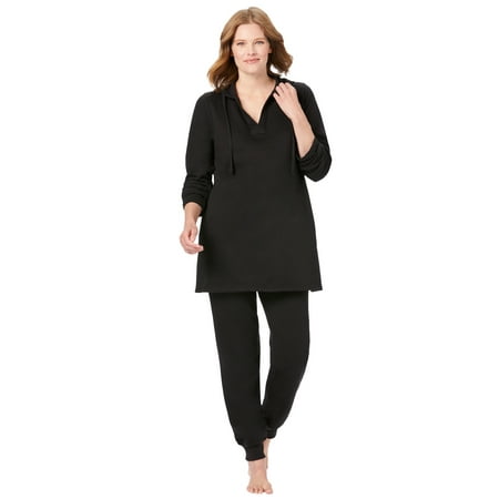 

Dreams & Co. Women s Plus Size 2-Piece Lounge Set