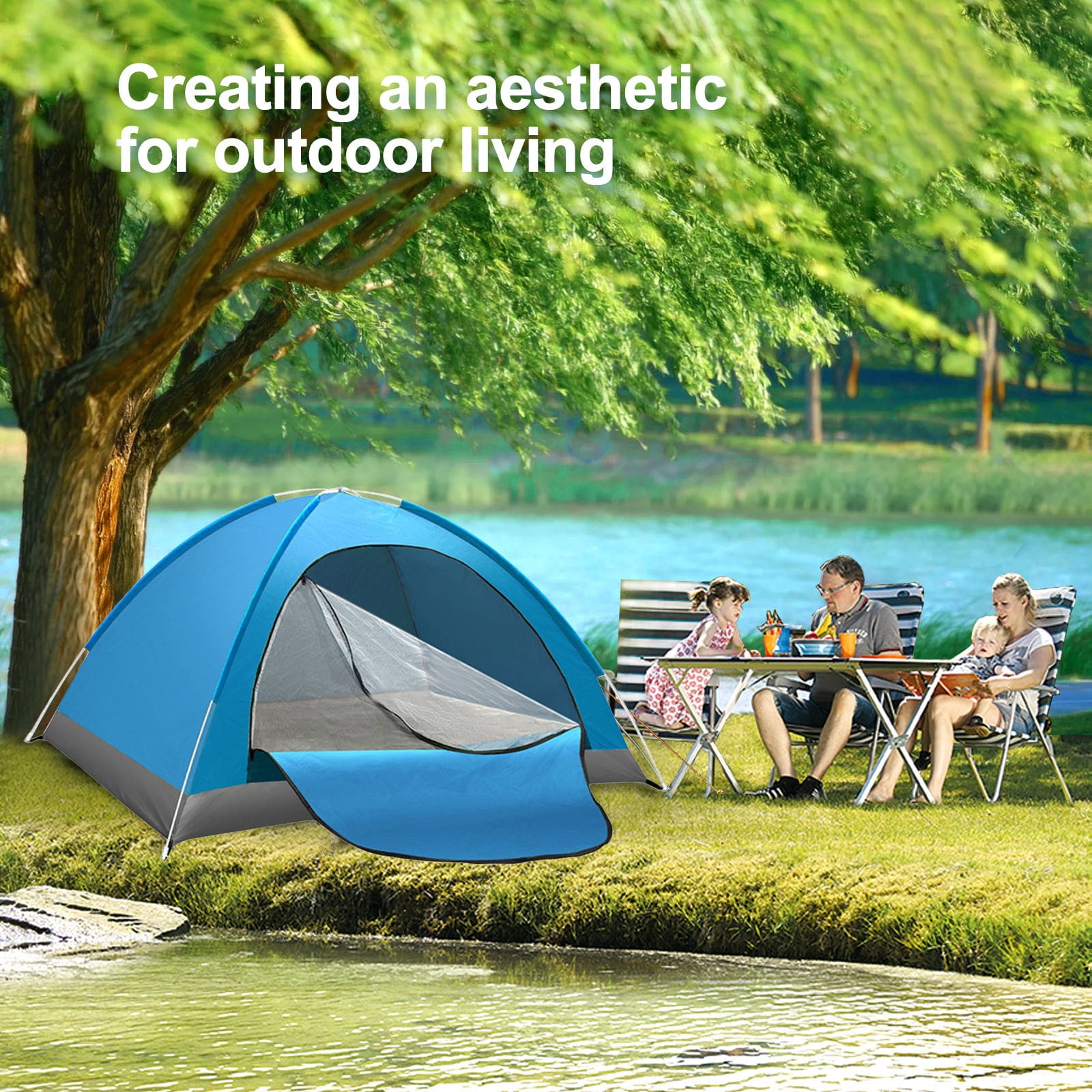 2024 New Camping Tent, Hiking Tent, Waterproof Tent, 2-Person Tent, Dome Tent for Camping and Hiking, Double Layer Waterproof Tent, Includes Rainfly, Easy Setup in 5 Mins