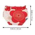 thumbnail image 2 of KAKOWELY Bolsa con cordón de estilo japonés, bolso de kimono japonés, bolsa portátil para teléfono, 2 of 4