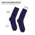 thumbnail image 3 of KLL purple flower Snowflake Print Cool Socks Men's Women's Crew Socks Funny Crazy Novelty Stockings, 3 of 7