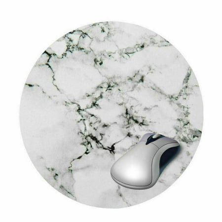 Sweet Mouse - KABOER Mouse Pad Round Sweet Marble Design Mice Mouse Pad Mat Thick Antislip Style