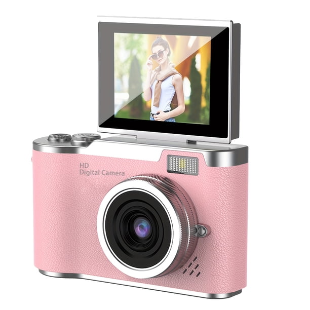 48MP Vlogging Camera with 180° Flip Screen, HD Digital Camera for YouTube Live Stream, 8X Zoom, Compact Point & Shoot for Beginners Travel